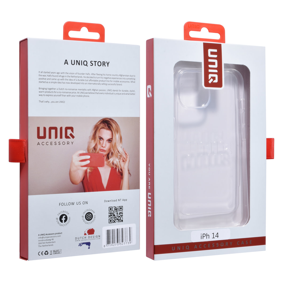 UNIQ Accessory UNIQ Accessory iPhone 14 & 13 TPU Backcover - Transparant, foto 4 van 4