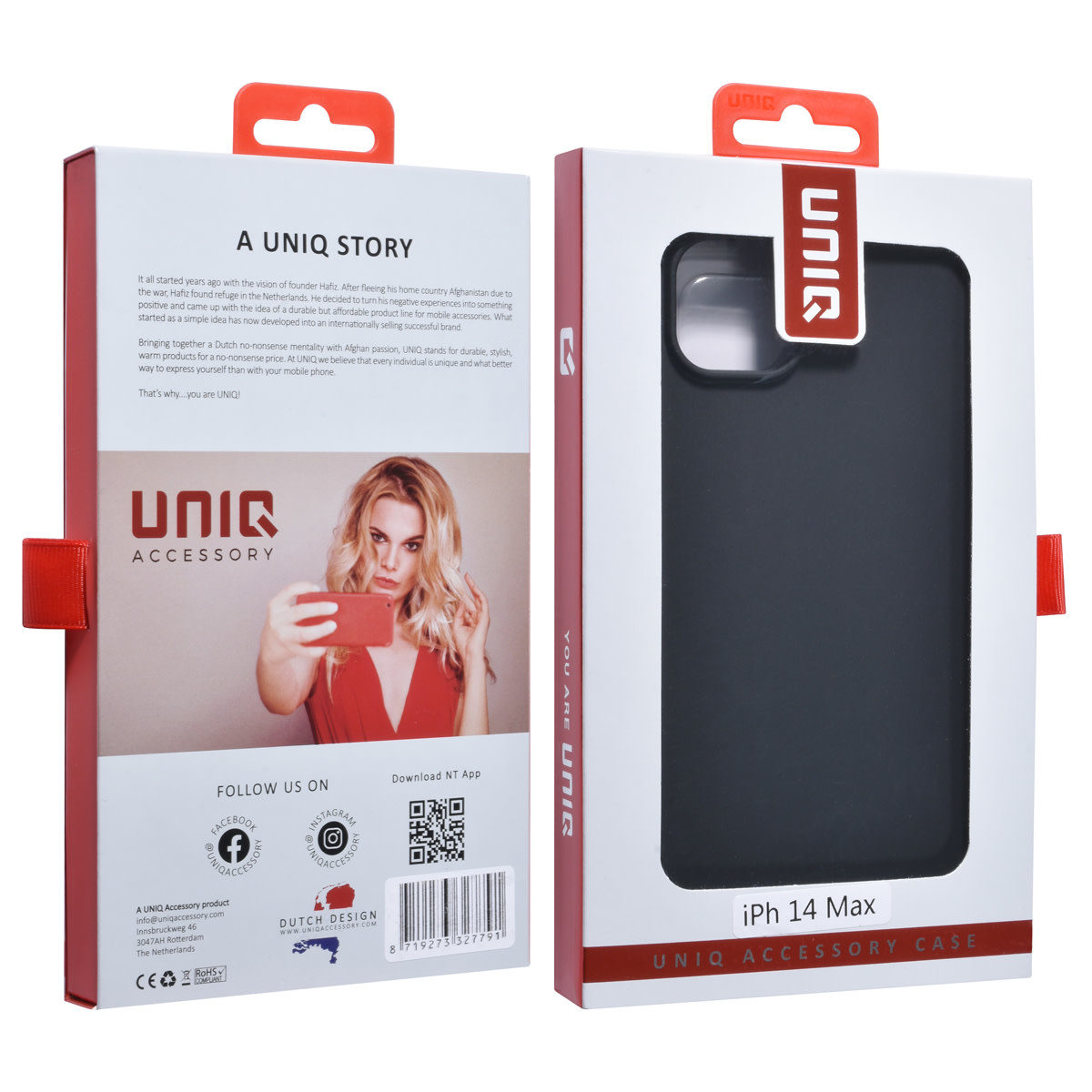 UNIQ Accessory UNIQ Accessory iPhone 14 & 15 Plus TPU Backcover - Zwart, foto 4 van 4