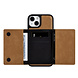 UNIQ Accessory UNIQ Accessory Coque arriere rigide iPhone 14 & 13- avec porte-carte amovible - Brun clair UNIQ Accessory UNIQ Accessory Coque arriere rigide iPhone 14 & 13- avec porte-carte amovible - Brun clair