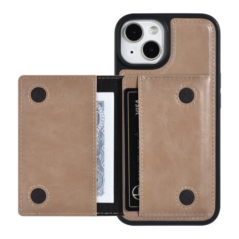 UNIQ Accessory UNIQ Accessory iPhone 14 & 13 Hardcase Backcover - with removable card holder - Rose Gold UNIQ Accessory UNIQ Accessory iPhone 14 & 13 Hardcase Backcover - with removable card holder - Rose Gold