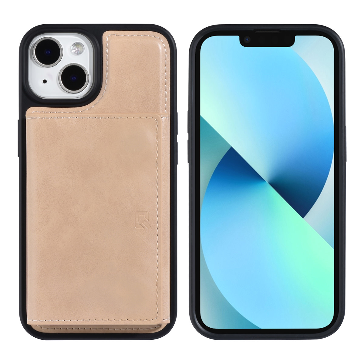 UNIQ Accessory UNIQ Accessory iPhone 14 & 13 Backcover hoesje - met afneembare Pasjeshouder - Goud