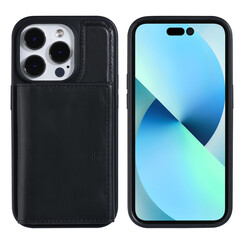 UNIQ Accessory iPhone 14 Pro Hardcase Backcover - with removable card holder - Black