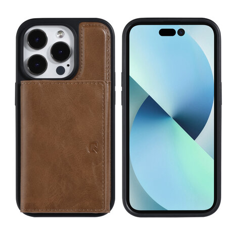 UNIQ Accessory UNIQ Accessory iPhone 14 Pro Hardcase-Rückseite - mit abnehmbarem Kartenhalter - Dunkelbraun UNIQ Accessory UNIQ Accessory iPhone 14 Pro Hardcase-Rückseite - mit abnehmbarem Kartenhalter - Dunkelbraun
