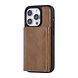 UNIQ Accessory UNIQ Accessory iPhone 14 Pro Hardcase-Rückseite - mit abnehmbarem Kartenhalter - Dunkelbraun UNIQ Accessory UNIQ Accessory iPhone 14 Pro Hardcase-Rückseite - mit abnehmbarem Kartenhalter - Dunkelbraun