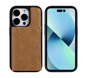 UNIQ Accessory UNIQ Accessory Coque arrière rigide iPhone 14 Pro- avec porte-carte amovible - Brun clair UNIQ Accessory UNIQ Accessory Coque arrière rigide iPhone 14 Pro- avec porte-carte amovible - Brun clair