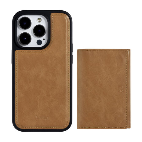 UNIQ Accessory UNIQ Accessory iPhone 14 Pro Hardcase-Rückseite - mit abnehmbarem Kartenhalter - Hellbraun UNIQ Accessory UNIQ Accessory iPhone 14 Pro Hardcase-Rückseite - mit abnehmbarem Kartenhalter - Hellbraun