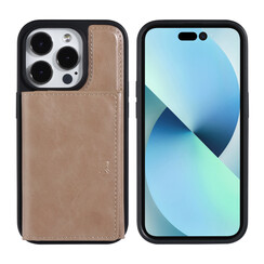 UNIQ Accessory iPhone 14 Pro Backcover hoesje - met afneembare Pasjeshouder - Rose Gold