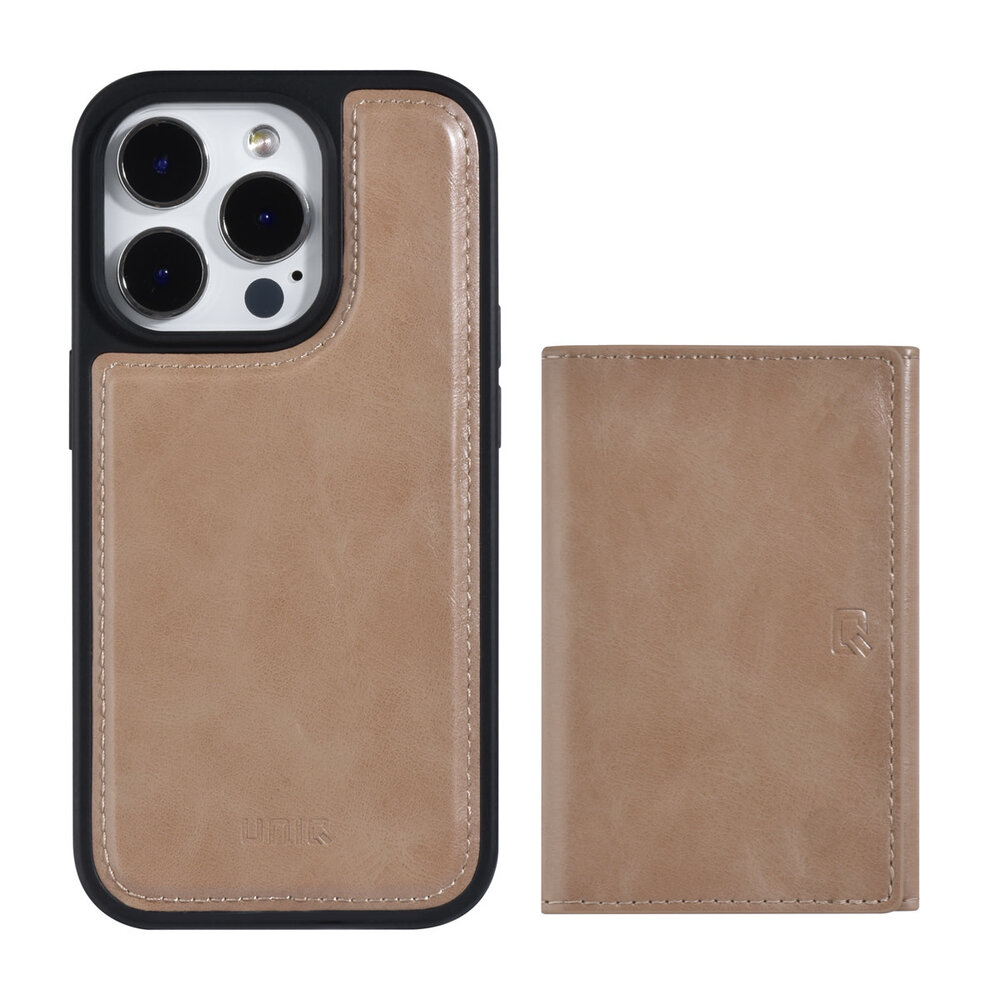 UNIQ Accessory UNIQ Accessory iPhone 14 Pro Hardcase-Rückseite - mit abnehmbarem Kartenhalter - Rose Gold UNIQ Accessory UNIQ Accessory iPhone 14 Pro Hardcase-Rückseite - mit abnehmbarem Kartenhalter - Rose Gold