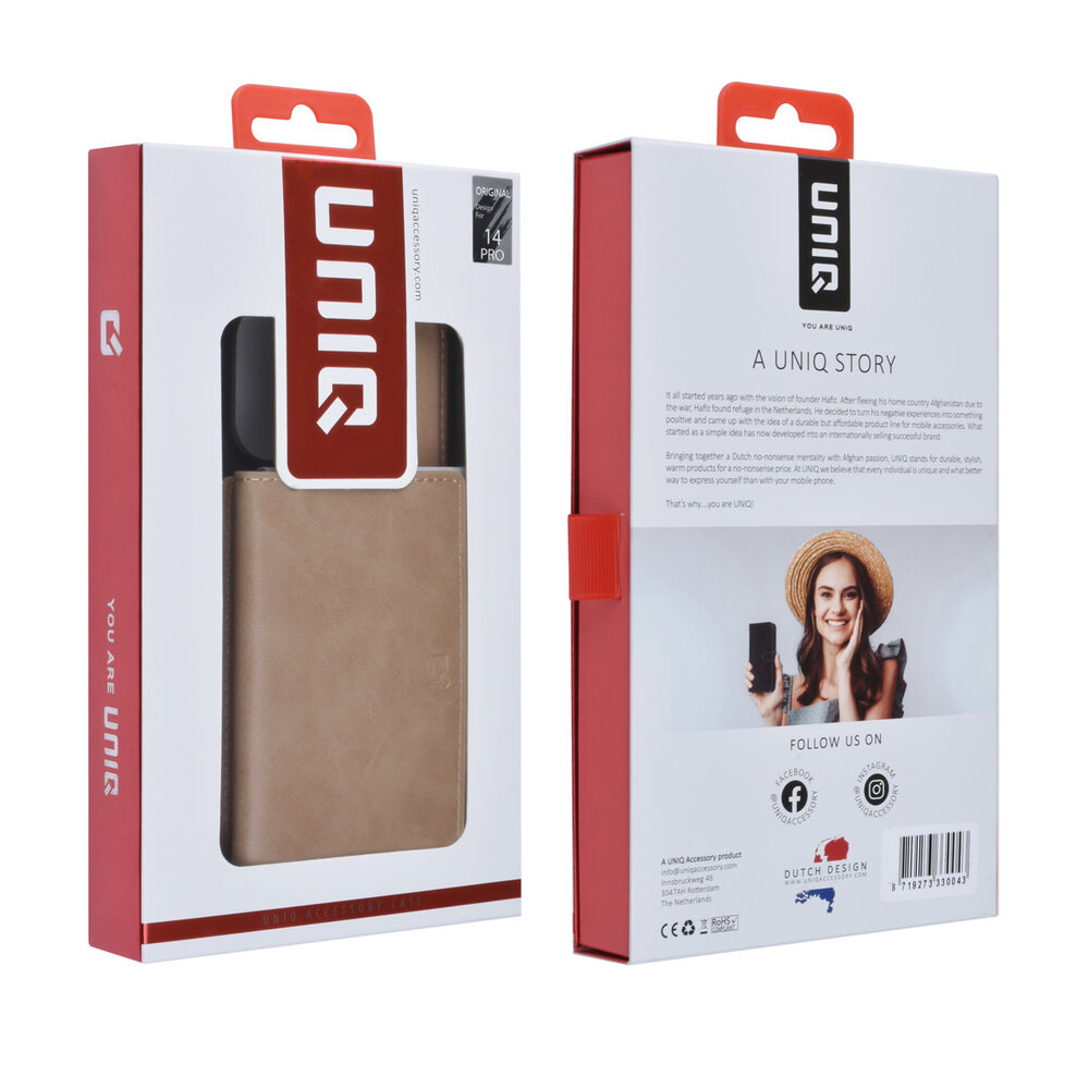UNIQ Accessory UNIQ Accessory iPhone 14 Pro Hardcase-Rückseite - mit abnehmbarem Kartenhalter - Rose Gold UNIQ Accessory UNIQ Accessory iPhone 14 Pro Hardcase-Rückseite - mit abnehmbarem Kartenhalter - Rose Gold