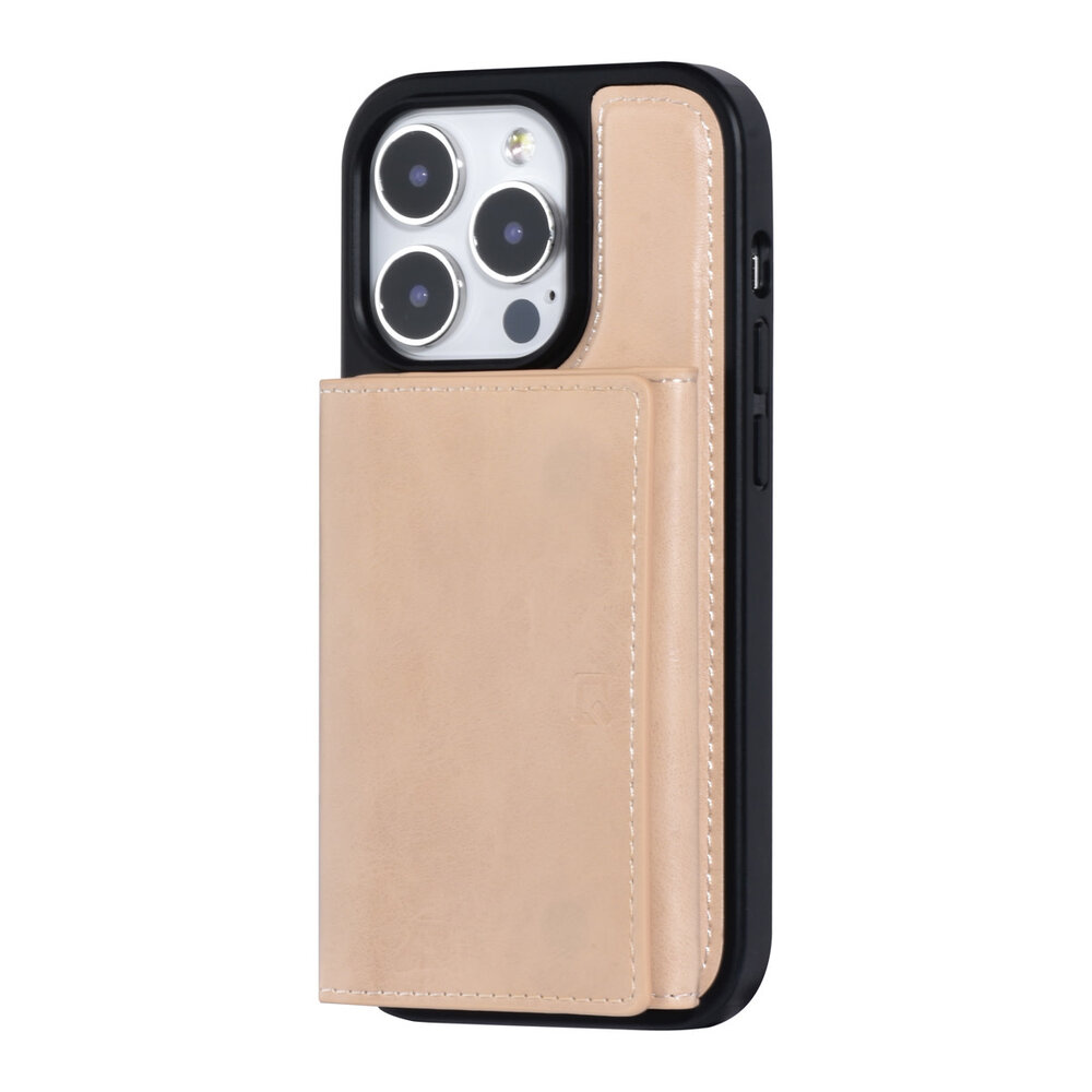 UNIQ Accessory UNIQ Accessory iPhone 14 Pro Hardcase Backcover - with removable card holder - Gold UNIQ Accessory UNIQ Accessory iPhone 14 Pro Hardcase Backcover - with removable card holder - Gold