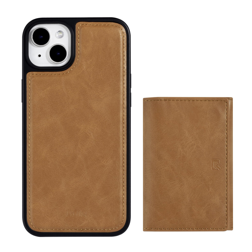 UNIQ Accessory UNIQ Accessory iPhone 14 & 15 Plus Hardcase-Ruckseite - mit abnehmbarem Kartenhalter - Hellbraun UNIQ Accessory UNIQ Accessory iPhone 14 & 15 Plus Hardcase-Ruckseite - mit abnehmbarem Kartenhalter - Hellbraun