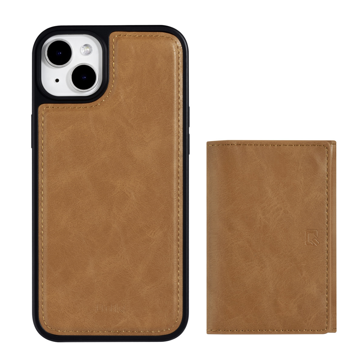 UNIQ Accessory UNIQ Accessory iPhone 14 Plus Backcover hoesje - met afneembare Pasjeshouder - LichtBruin, foto 2 van 6