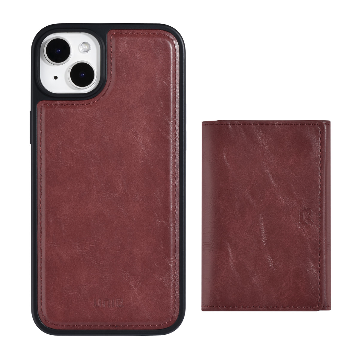 UNIQ Accessory UNIQ Accessory iPhone 14 Plus Backcover hoesje - met afneembare Pasjeshouder - Rood, foto 2 van 6