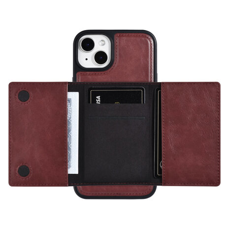 UNIQ Accessory UNIQ Accessory iPhone 14 Plus Backcover hoesje - met afneembare Pasjeshouder - Rood UNIQ Accessory UNIQ Accessory iPhone 14 Plus Backcover hoesje - met afneembare Pasjeshouder - Rood