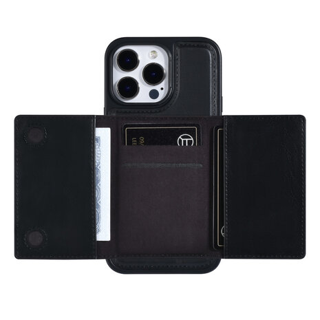 UNIQ Accessory UNIQ Accessory iPhone 14 Pro Max Backcover hoesje - met afneembare Pasjeshouder - Zwart UNIQ Accessory UNIQ Accessory iPhone 14 Pro Max Backcover hoesje - met afneembare Pasjeshouder - Zwart