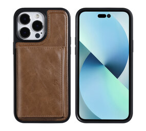 UNIQ Accessory UNIQ Accessory Coque arrière rigide iPhone 14 Pro Max- avec porte-carte amovible - Marron foncé UNIQ Accessory UNIQ Accessory Coque arrière rigide iPhone 14 Pro Max- avec porte-carte amovible - Marron foncé