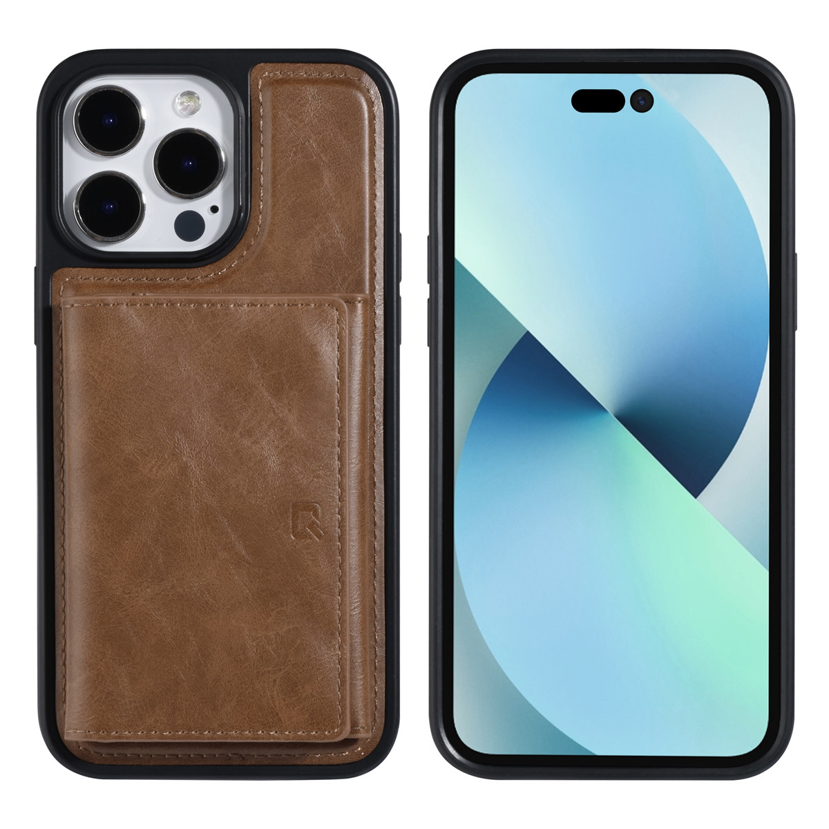 UNIQ Accessory UNIQ Accessory iPhone 14 Pro Max Backcover hoesje - met afneembare Pasjeshouder - DonkerBruin