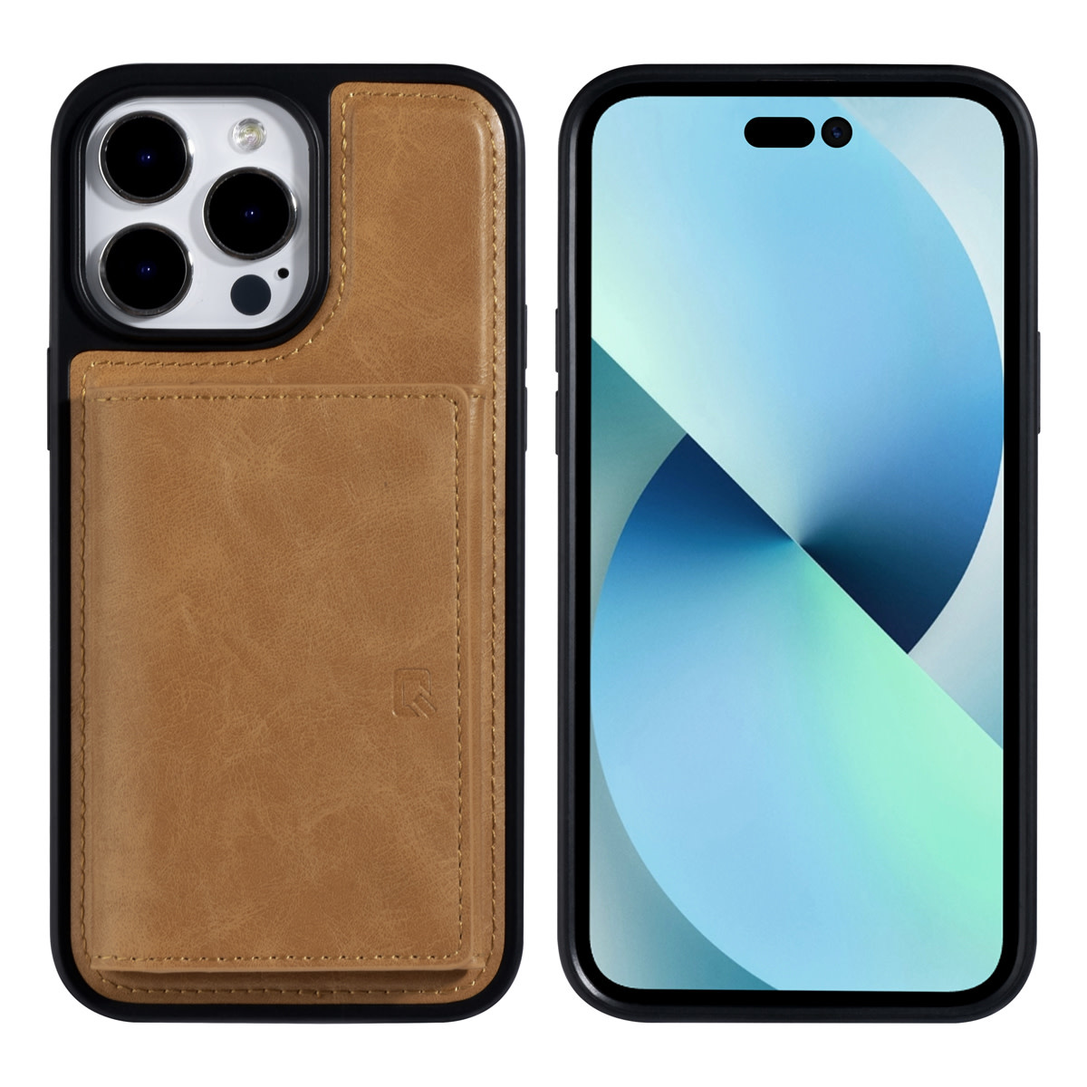 UNIQ Accessory UNIQ Accessory iPhone 14 Pro Max Backcover hoesje - met afneembare Pasjeshouder - LichtBruin