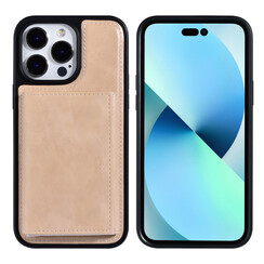 UNIQ Accessory iPhone 14 Pro Max Hardcase Backcover - with removable card holder - Gold