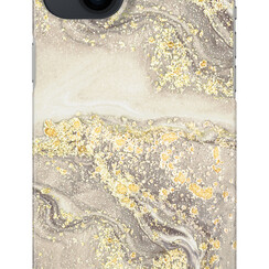 iDeal of Sweden iPhone 14 & 15 Plus Hulle - Fashion Case - Sparkle Greige Marble