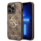 Guess Guess coque arrière rigide pour iPhone 14 Pro - 4G - Big Metal Logo - Marron Guess Guess coque arrière rigide pour iPhone 14 Pro - 4G - Big Metal Logo - Marron