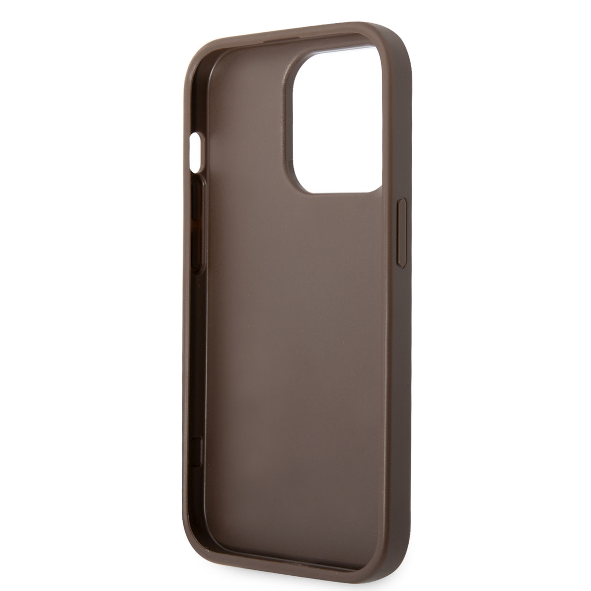 Guess Guess iPhone 14 Pro Hardcase Backcover - 4G - Big Metal Logo - Bruin, foto 6 van 6