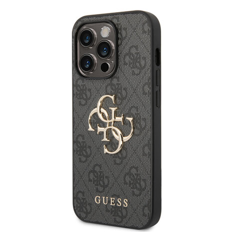 Guess Guess coque arrière rigide pour iPhone 14 Pro - 4G - Big Metal Logo - Gris Guess Guess coque arrière rigide pour iPhone 14 Pro - 4G - Big Metal Logo - Gris