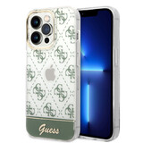 Guess Guess iPhone 14 Pro Hardcase Hülle - 4G Pattern Script - Grün Guess Guess iPhone 14 Pro Hardcase Hülle - 4G Pattern Script - Grün