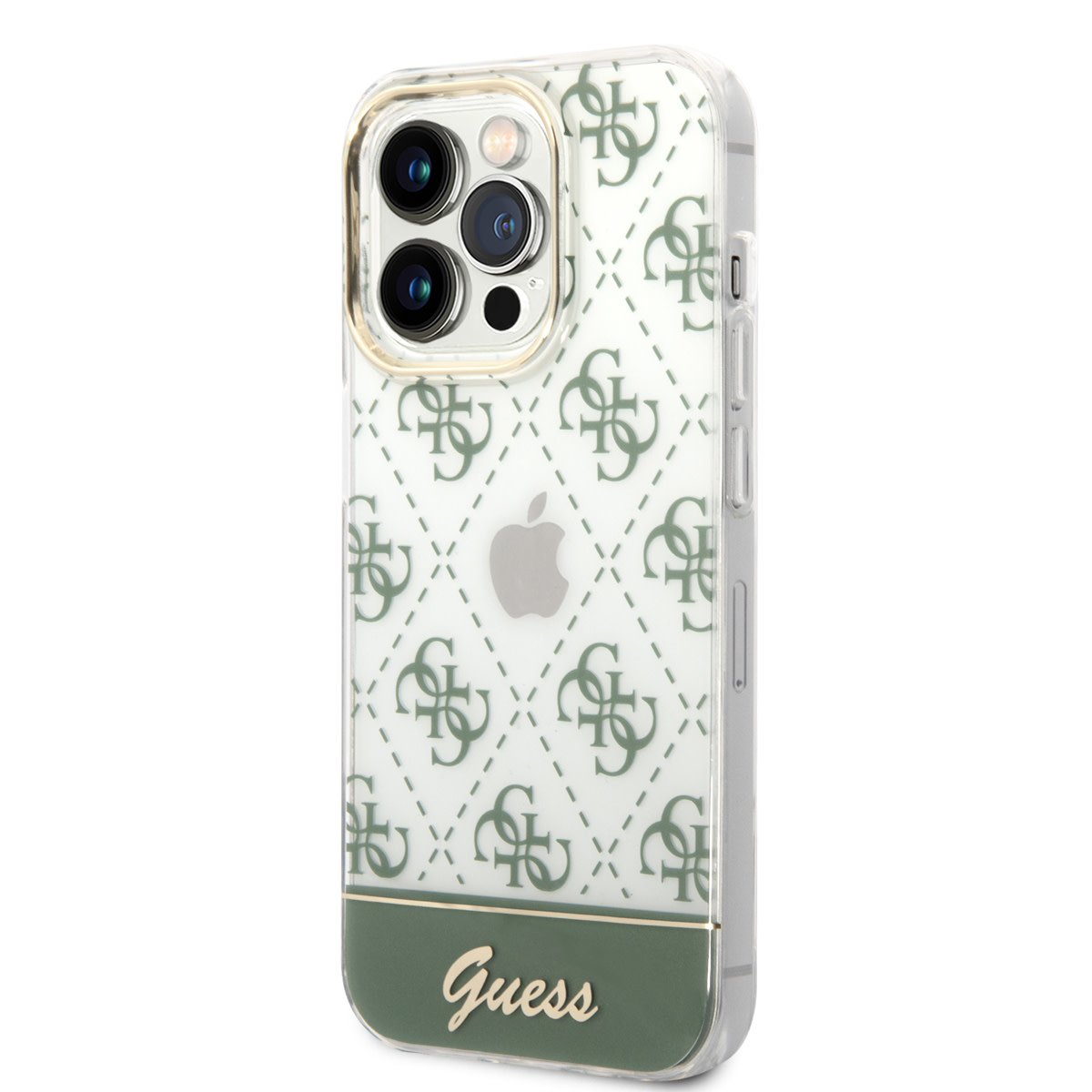 Guess Guess iPhone 14 Pro Hardcase Backcover - 4G Pattern Script - Groen, foto 2 van 6