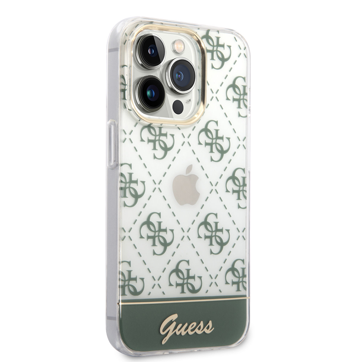 Guess Guess iPhone 14 Pro Hardcase Backcover - 4G Pattern Script - Groen, foto 4 van 6