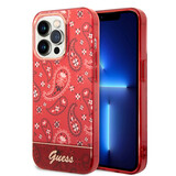 Guess Guess coque arrière rigide pour iPhone 14 Pro - Collection Cachemire - Rouge Guess Guess coque arrière rigide pour iPhone 14 Pro - Collection Cachemire - Rouge