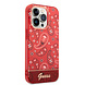 Guess Guess coque arrière rigide pour iPhone 14 Pro - Collection Cachemire - Rouge Guess Guess coque arrière rigide pour iPhone 14 Pro - Collection Cachemire - Rouge