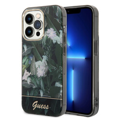 Guess iPhone 14 Pro Hardcase Backcover - Jungle Collection - Green