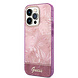 Guess Guess iPhone 14 Pro Hardcase Backcover - Jungle Collection - Pink Guess Guess iPhone 14 Pro Hardcase Backcover - Jungle Collection - Pink