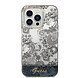 Guess Guess iPhone 14 Pro Hardcase Backcover - Porselein Collectie - Grijs Guess Guess iPhone 14 Pro Hardcase Backcover - Porselein Collectie - Grijs