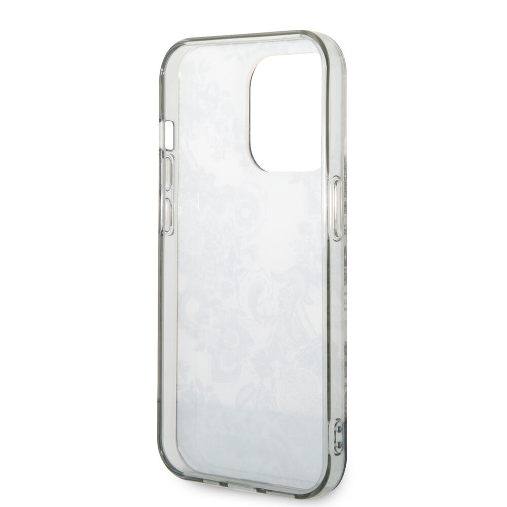 Guess Guess coque arrière rigide pour iPhone 14 Pro - Collection Porcelaine - Gris Guess Guess coque arrière rigide pour iPhone 14 Pro - Collection Porcelaine - Gris