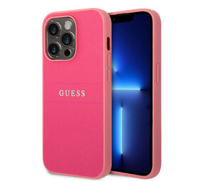 Guess Guess coque arrière rigide pour iPhone 14 Pro - Saffiano - Fuchsia Guess Guess coque arrière rigide pour iPhone 14 Pro - Saffiano - Fuchsia