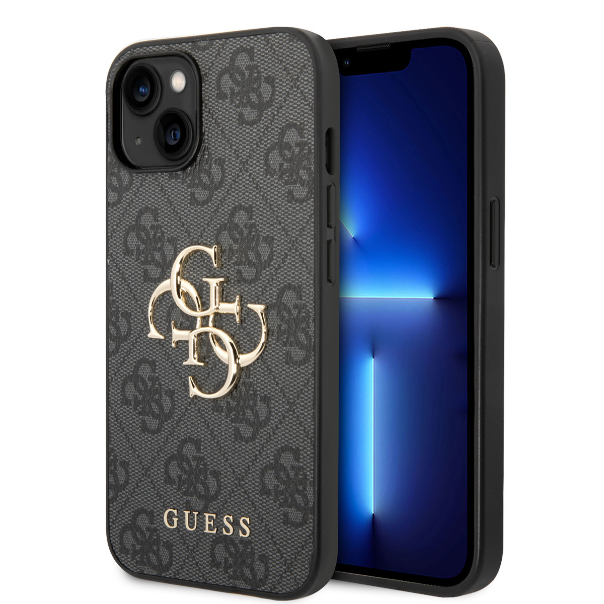 Guess iPhone 14 Hardcase Backcover - 4G - Big Metal Logo - - NT Mobiel Accessoires -