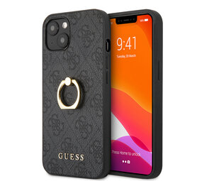 Guess Guess coque arriere rigide pour iPhone 14 & 15 Plus - 4G - Avec porte-bague - Gris Guess Guess coque arriere rigide pour iPhone 14 & 15 Plus - 4G - Avec porte-bague - Gris