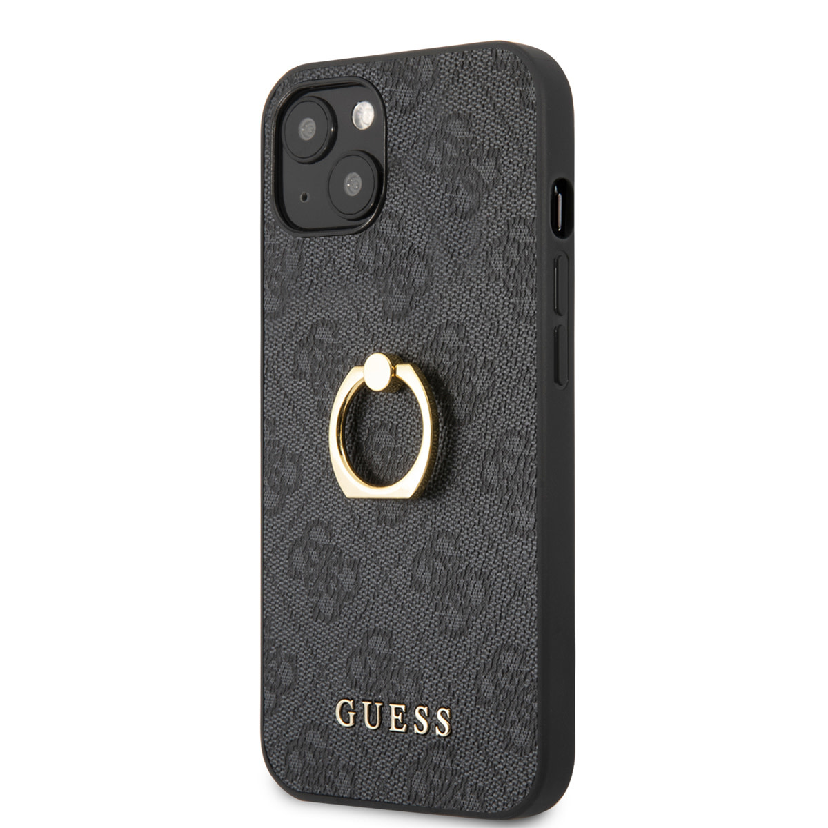 Guess Guess iPhone 14 & 15 Plus Hardcase Backcover - 4G - Met Ringhouder - Grijs, foto 2 van 6
