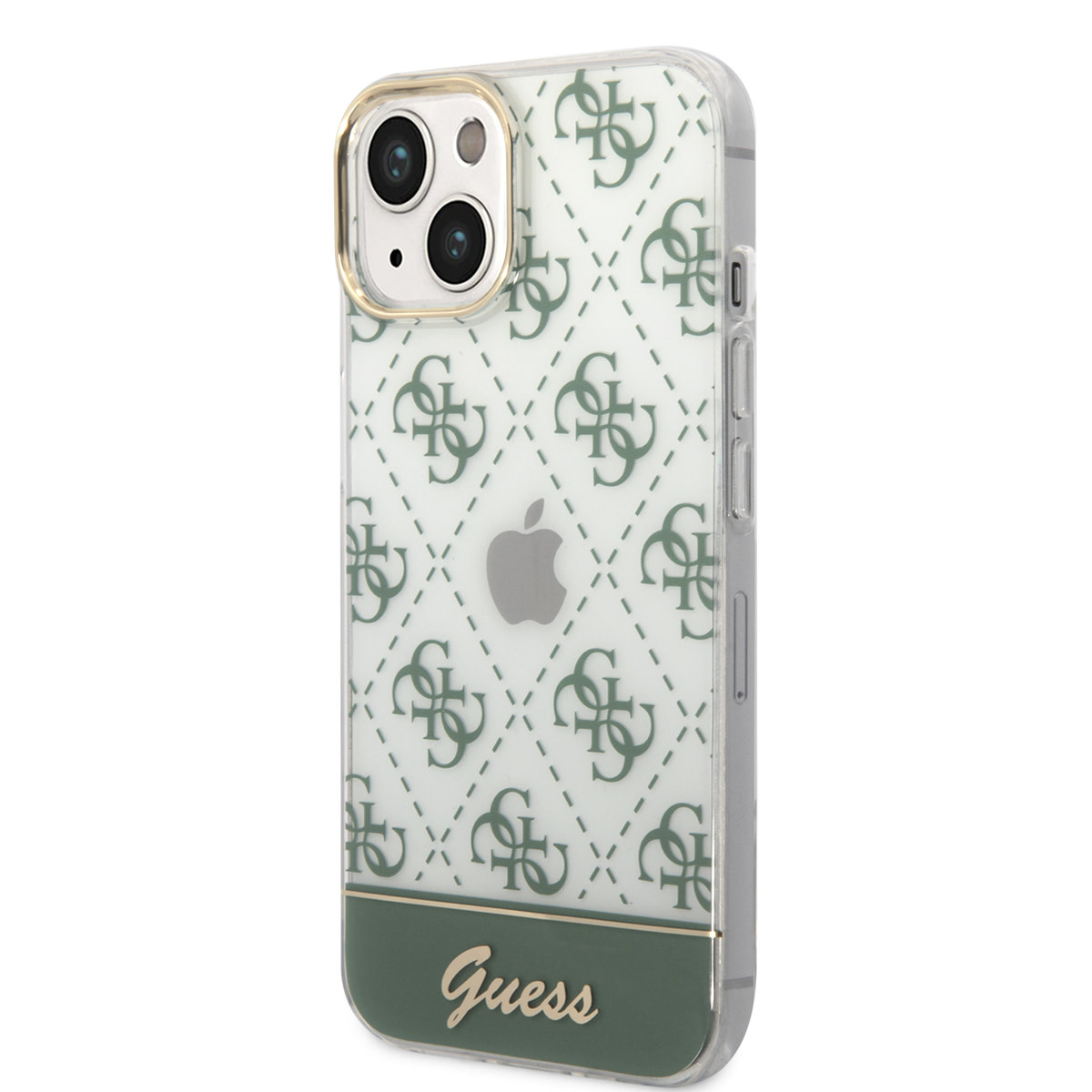 Guess Guess iPhone 14 & 15 Plus Hardcase Backcover - 4G Pattern Script - Groen, foto 2 van 6