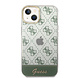 Guess Guess iPhone 14 & 15 Plus Hardcase Backcover - 4G Pattern Script - Groen Guess Guess iPhone 14 & 15 Plus Hardcase Backcover - 4G Pattern Script - Groen