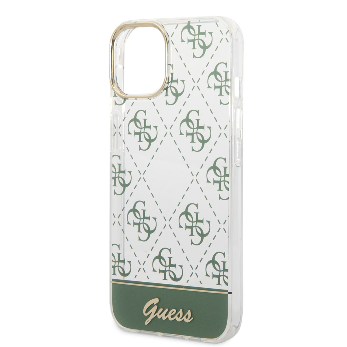 Guess Guess iPhone 14 & 15 Plus Hardcase Backcover - 4G Pattern Script - Groen, foto 5 van 6