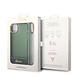 Guess Guess iPhone 14 & 15 Plus Hardcase Backcover - Doorzichtig - met koord - Groen Guess Guess iPhone 14 & 15 Plus Hardcase Backcover - Doorzichtig - met koord - Groen