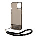 Guess Guess iPhone 14 & 15 Plus Hardcase Backcover - Doorzichtig - met koord - Zwart Guess Guess iPhone 14 & 15 Plus Hardcase Backcover - Doorzichtig - met koord - Zwart
