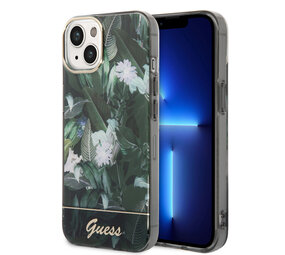 Guess Guess coque arriere rigide pour iPhone 14 & 15 Plus - Collection Jungle - Vert Guess Guess coque arriere rigide pour iPhone 14 & 15 Plus - Collection Jungle - Vert
