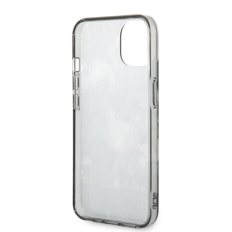 Guess Guess iPhone 14 & 15 Plus Hardcase Backcover - Jungle Collectie - Groen Guess Guess iPhone 14 & 15 Plus Hardcase Backcover - Jungle Collectie - Groen