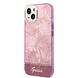 Guess Guess iPhone 14 & 15 Plus Hardcase Backcover - Jungle Collectie - Roze Guess Guess iPhone 14 & 15 Plus Hardcase Backcover - Jungle Collectie - Roze