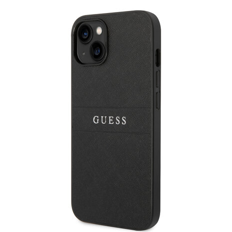 Guess Guess iPhone 14 & 15 Plus Hardcase Hulle - Saffiano - Schwarz Guess Guess iPhone 14 & 15 Plus Hardcase Hulle - Saffiano - Schwarz