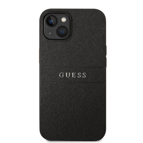 Guess Guess iPhone 14 & 15 Plus Hardcase Hulle - Saffiano - Schwarz Guess Guess iPhone 14 & 15 Plus Hardcase Hulle - Saffiano - Schwarz